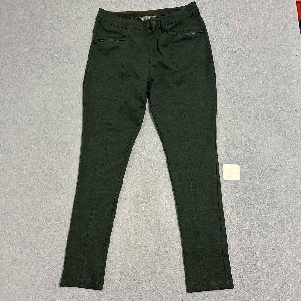 Title Nine Slim Leg Performance Pants High-Rise Blue Womens Size 14